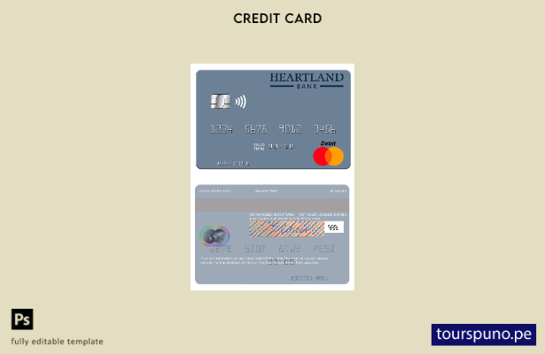 lista para imprimir plantilla de tarjeta mastercard de Heartland Bank de Nueva Z